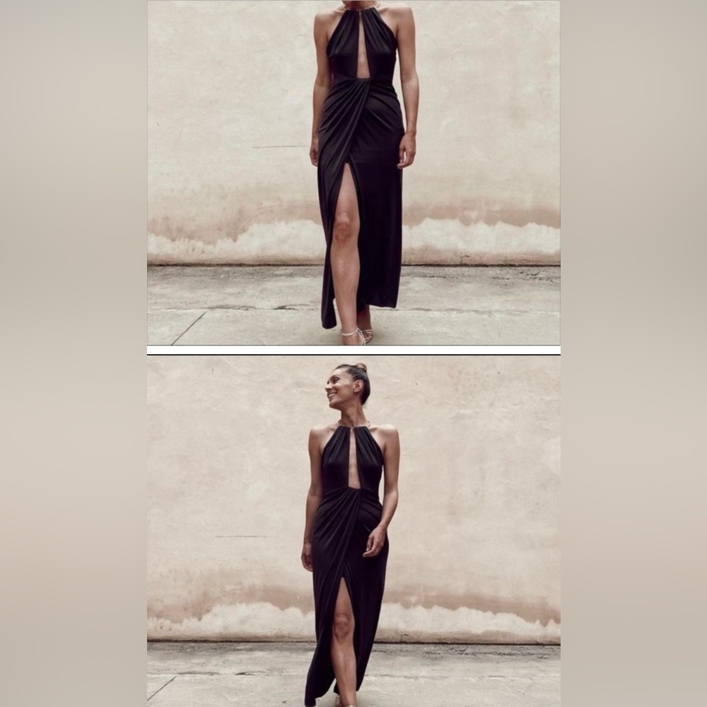 Zara Limited Edition Long Halter dress